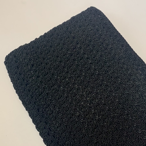 Large Black Sturdy Crochet Envelope Bag | Carry Purse | Satchel | IPad Travel - Picture 4 of 8